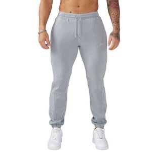YOUNGLA Cloud Comfort Joggers Mens Medium Grey Blue Sweatpants Lounge Gym